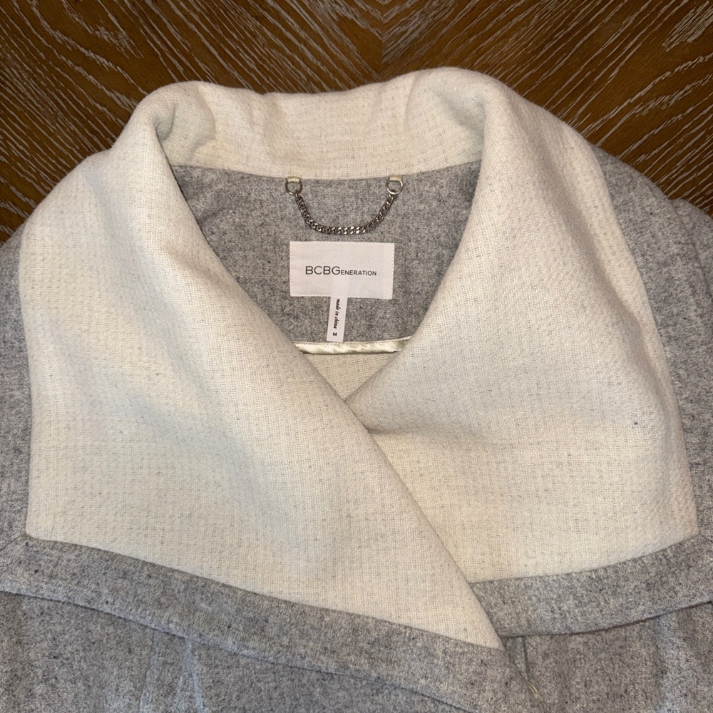 Bcbgeneration Wool Blend Two Toned Jacket In Grey… - image 4